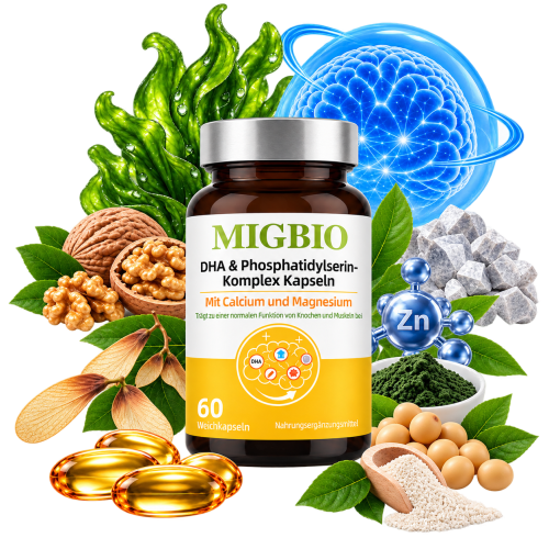 MIGBIO DHA & Phosphatidylserine Complex Capsules